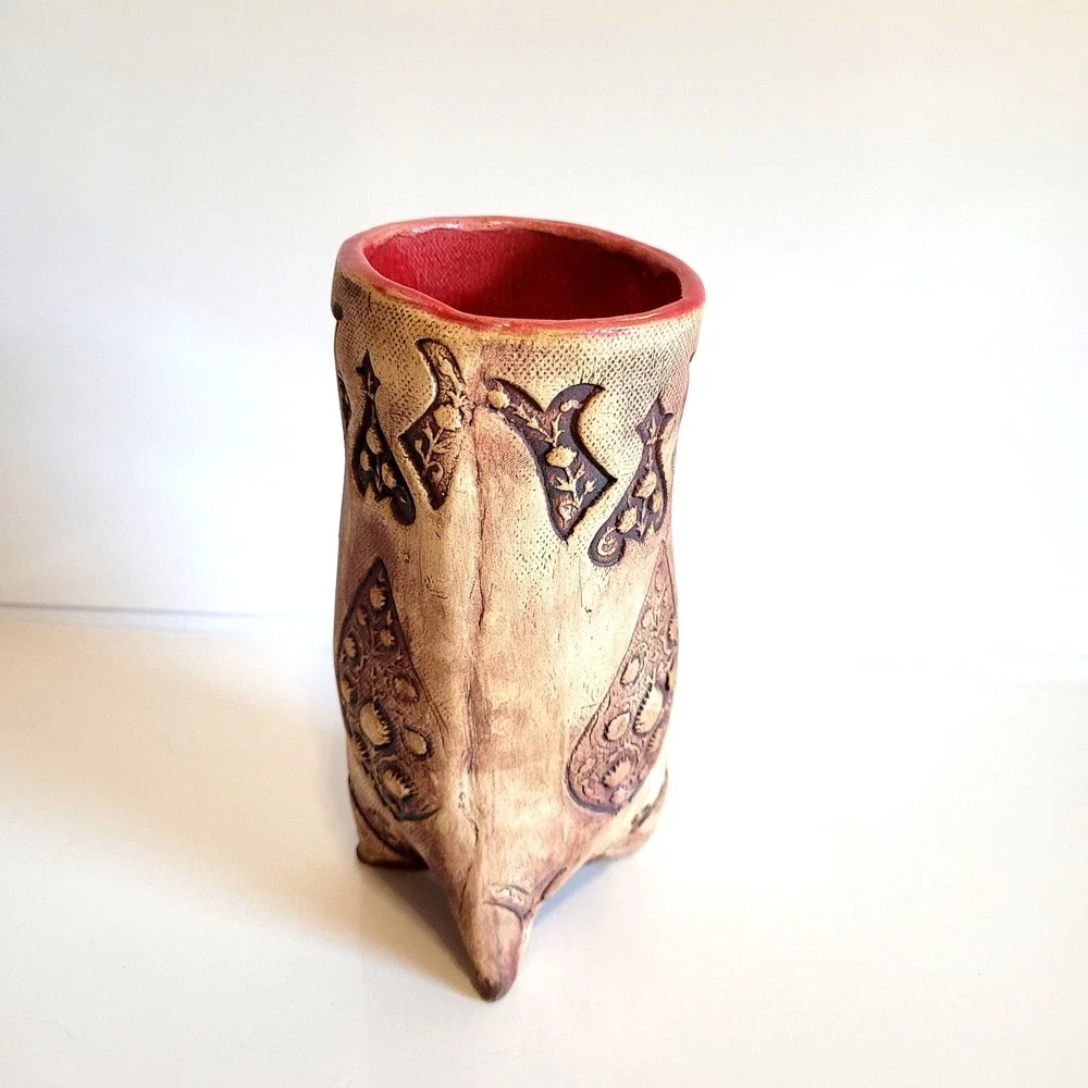 Handmade Art Pottery Vase 8